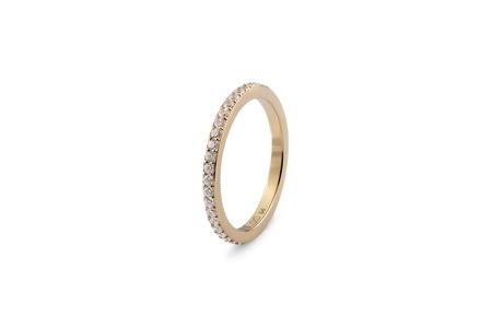 Qudo Interchangeable Spacer ring Eternity/Gold - Fabeles